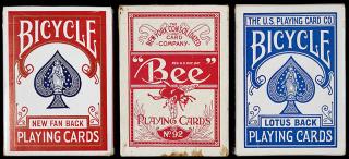 Appraisal: Three USPC Decks of Playing Cards All - Including one