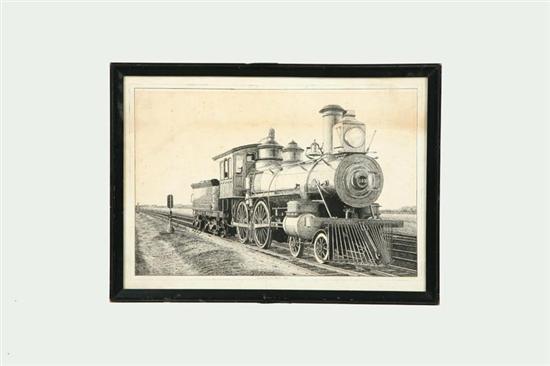 Appraisal: PORTRAIT OF A TRAIN BY JOHN I BAILEY AMERICAN LATE