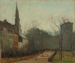 Appraisal: Arthur Clifton Goodwin Tremont and Beacon Street with view of