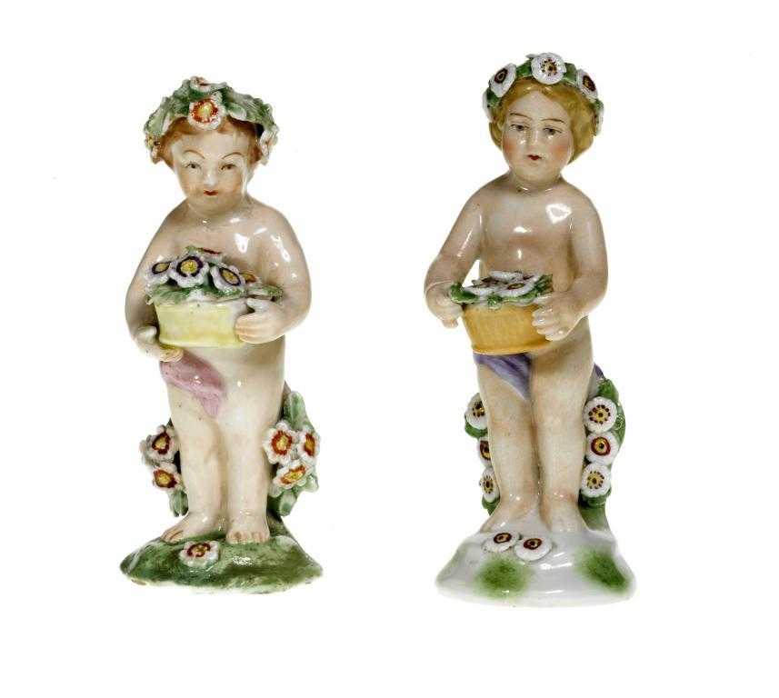 Appraisal: A DERBY FIGURE OF A CHILD naked save for a