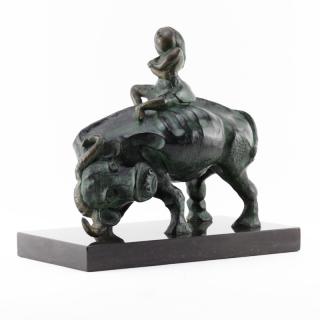 Appraisal: Graciela Rodo Boulanger Bolivian b Bronze sculpture on marble base