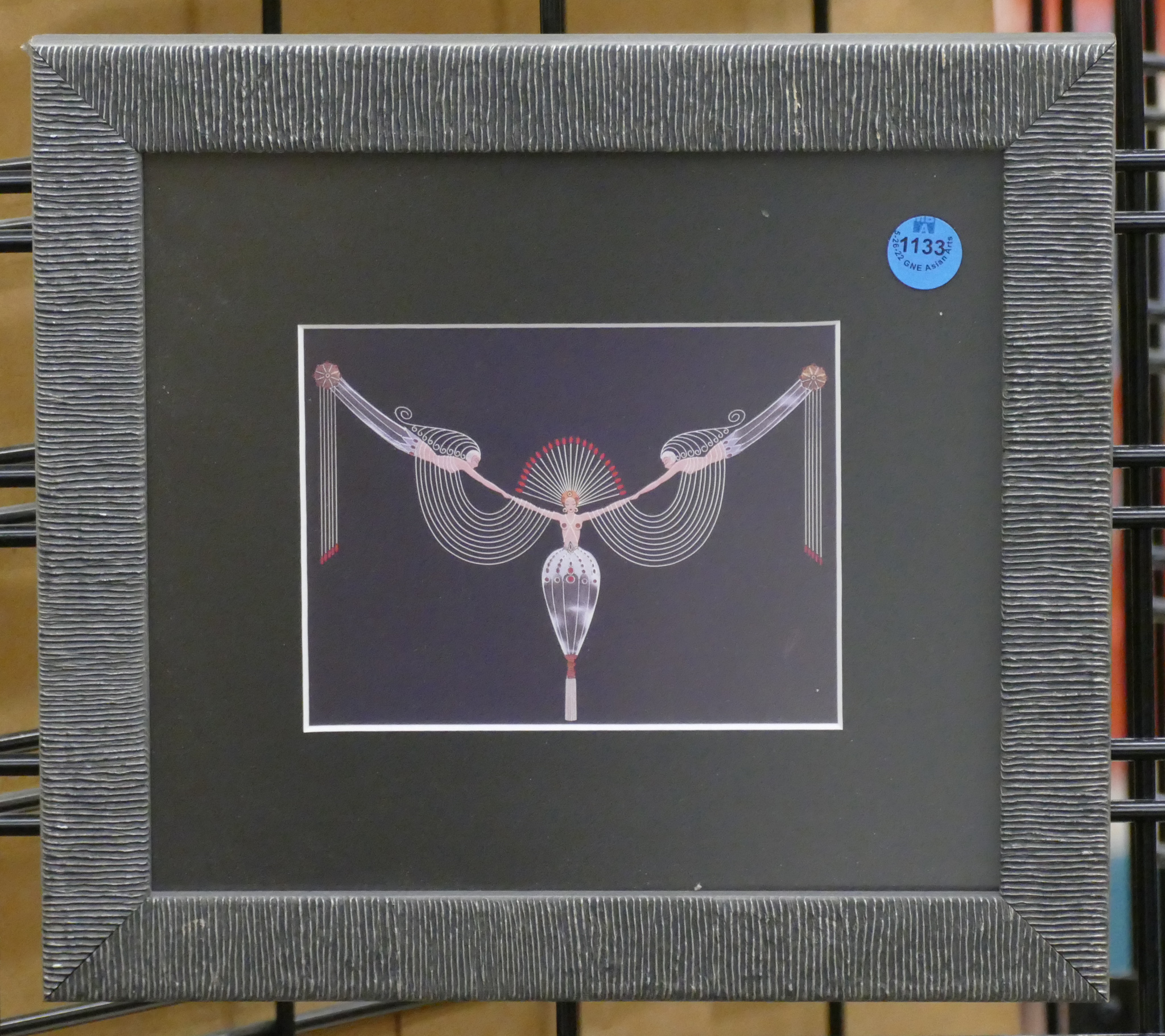 Appraisal: Erte Modern Framed Small Print ''x ''