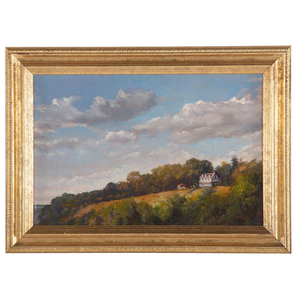 Appraisal: Nathaniel K Gibbs Annapolis Estate oil American - Oil on