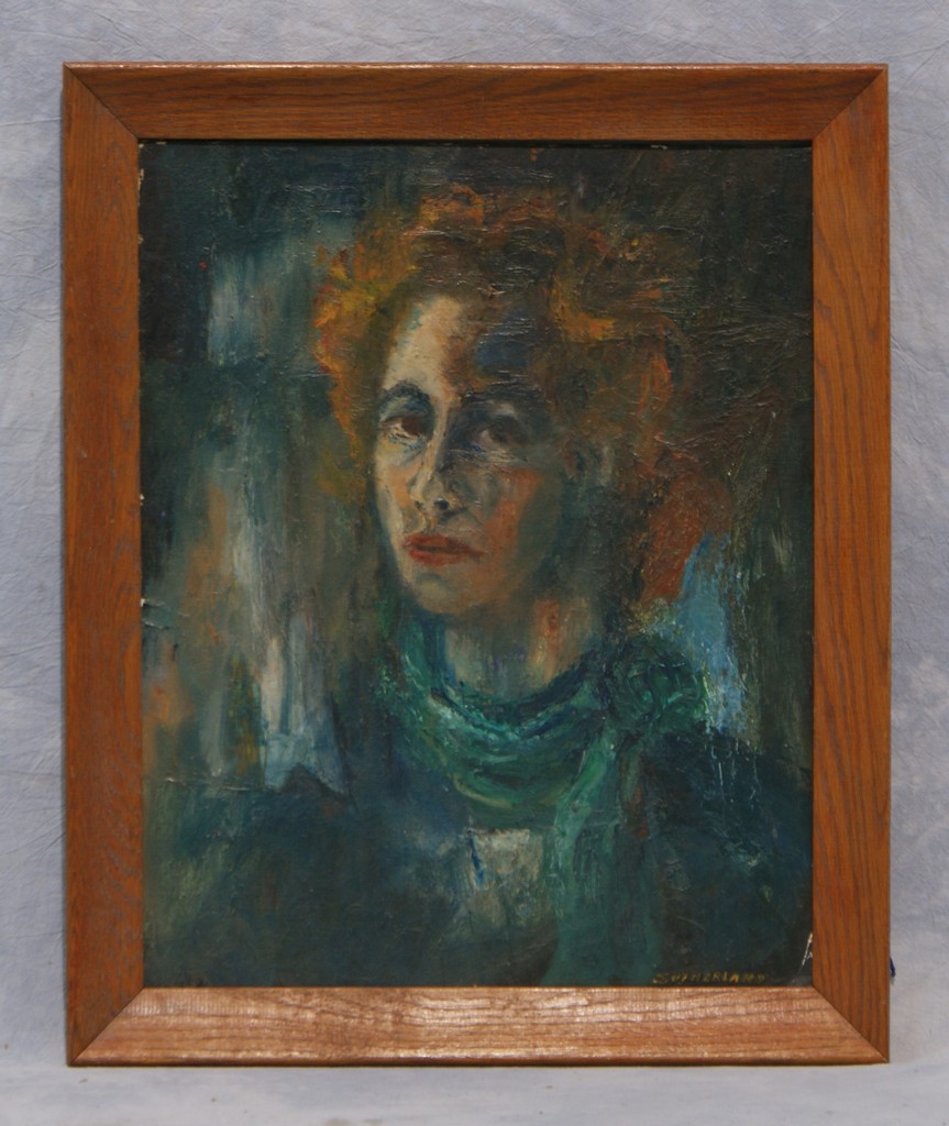 Appraisal: May Sutherland Canada Ohio - o canvas board Portrait of