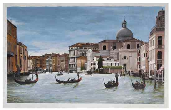 Appraisal: Sarath Yatawara Sri Lankan b The Canal Venice oil on