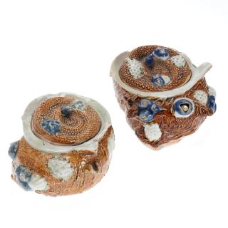 Appraisal: Pair Hirado porcelain sea snail Mizusashi Pair Hirado porcelain sea