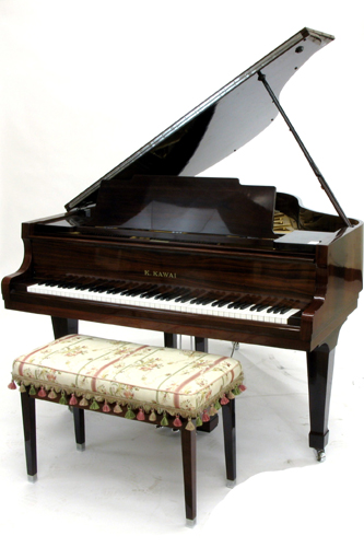 Appraisal: KAWAI LIVING ROOM GRAND PIANO WITH BENCH model KG- C