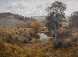 Appraisal: Robert Simpson born After Rain oil on board signed and