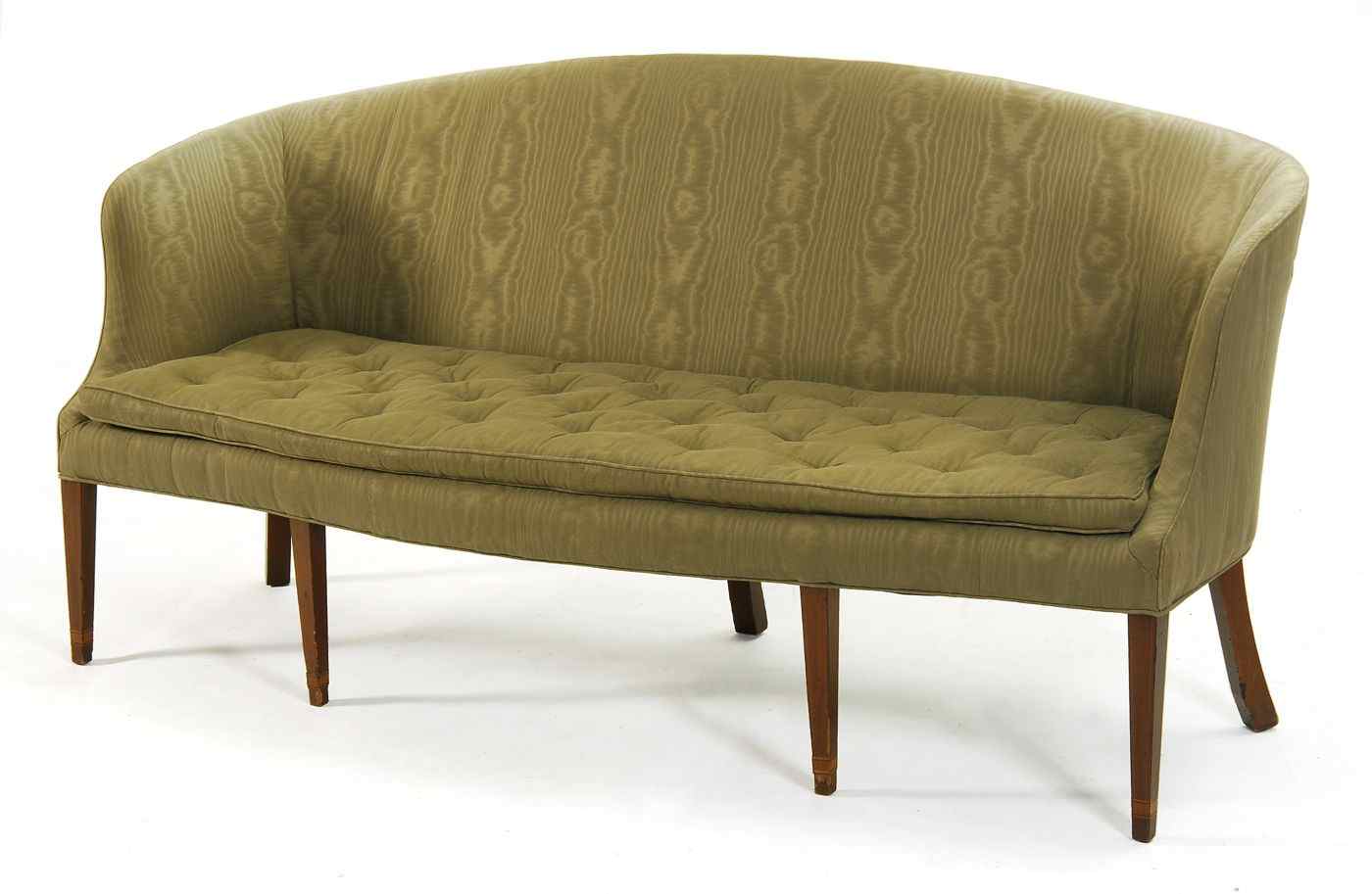 Appraisal: ANTIQUE AMERICAN FEDERAL SOFAMid-Atlantic Circa Straight back with curved sides