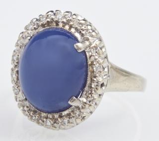 Appraisal: Lady's K White Gold Dinner Ring with an oval ca