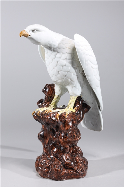 Appraisal: Chinese porcelain hawk statue overall good condition minor wear H