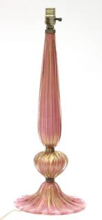 Appraisal: Murano glass table lamp in the Hollywood Regency taste Murano