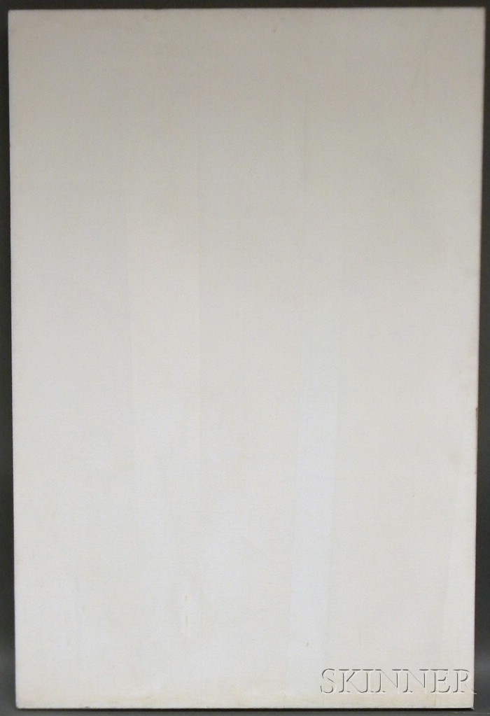 Appraisal: David Ramage Prentice American b Untitled White Non-Objective Composition Signed