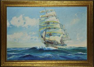 Appraisal: Painting Sailing Ship Under Sail Sailing Ship Under Sail oil