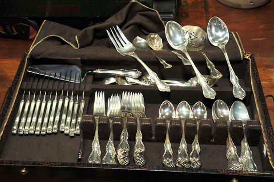 Appraisal: SET OF STERLING SILVER FLATWARE Towle Debussy pattern Twelve dinner