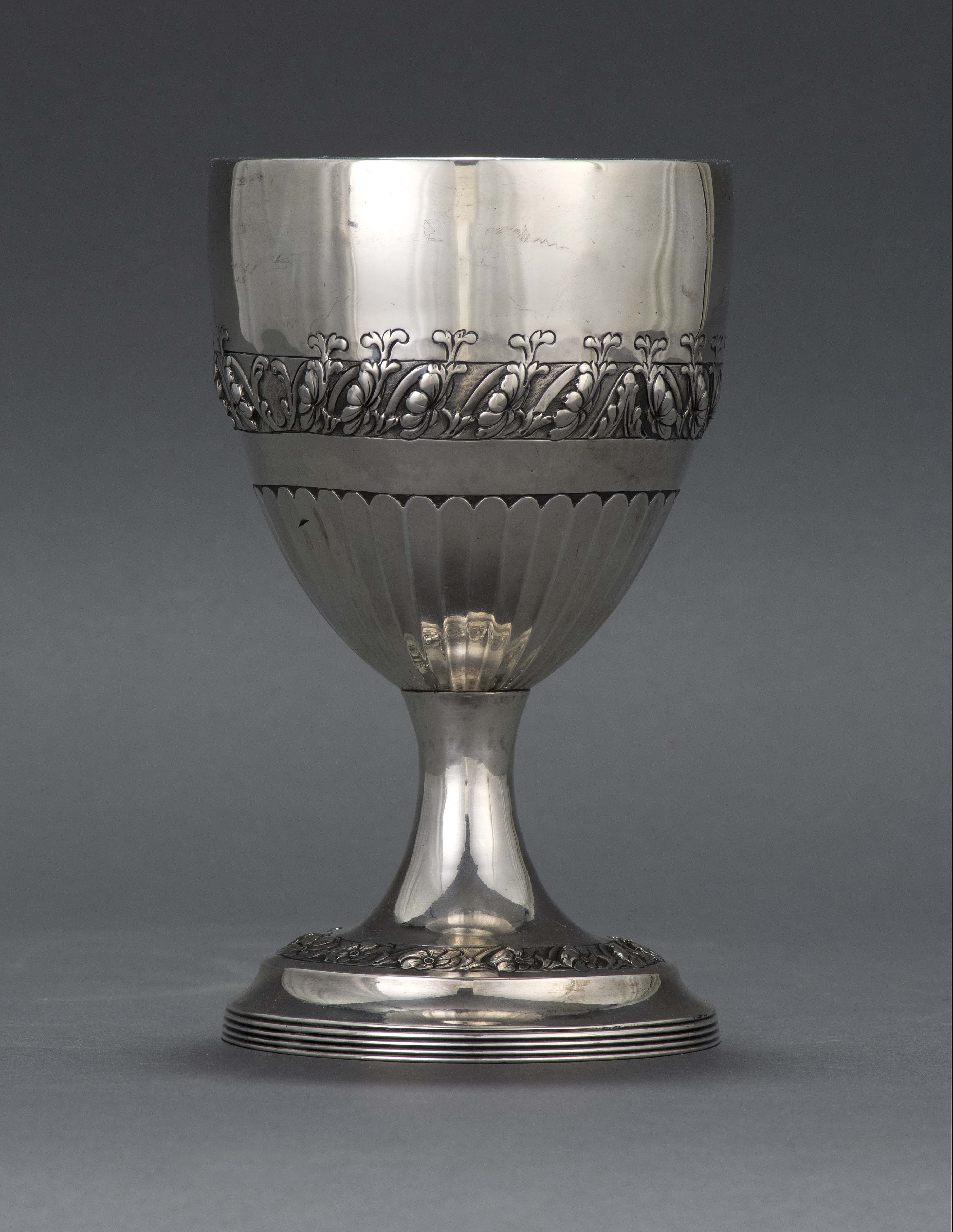 Appraisal: IRISH GEORGE III STERLING SILVER GOBLET Dublin Joseph Jackson maker