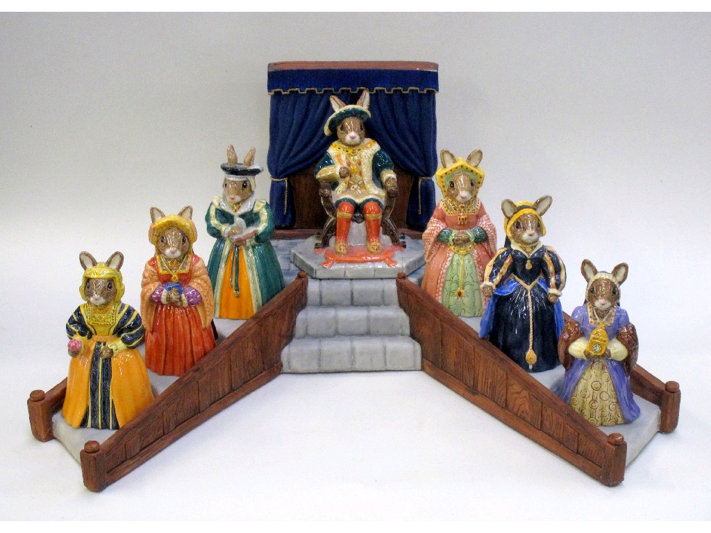 Appraisal: Set of Royal Doulton Bunnykins figures of King Henry VIII