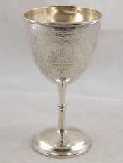 Appraisal: A Victorian silver goblet London g