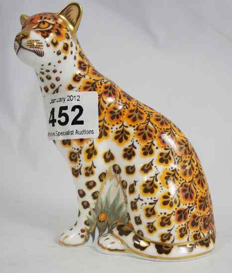 Appraisal: Royal Crown Derby Leopardess Limited Edition with Gold Stopper and