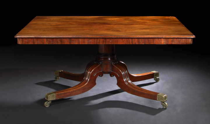 Appraisal: Early Victorian Mahogany Center Table third quarter th century the