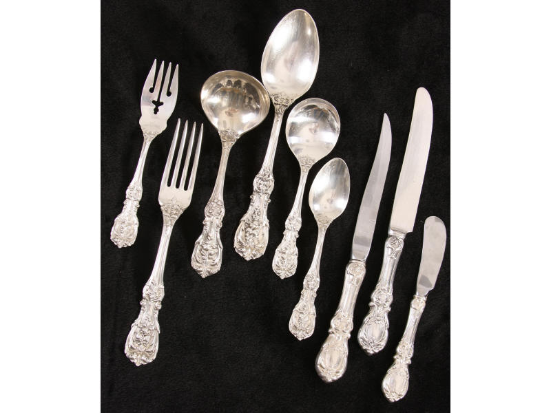 Appraisal: Sterling Silver Flatware Service Francis I pieces including knives knives