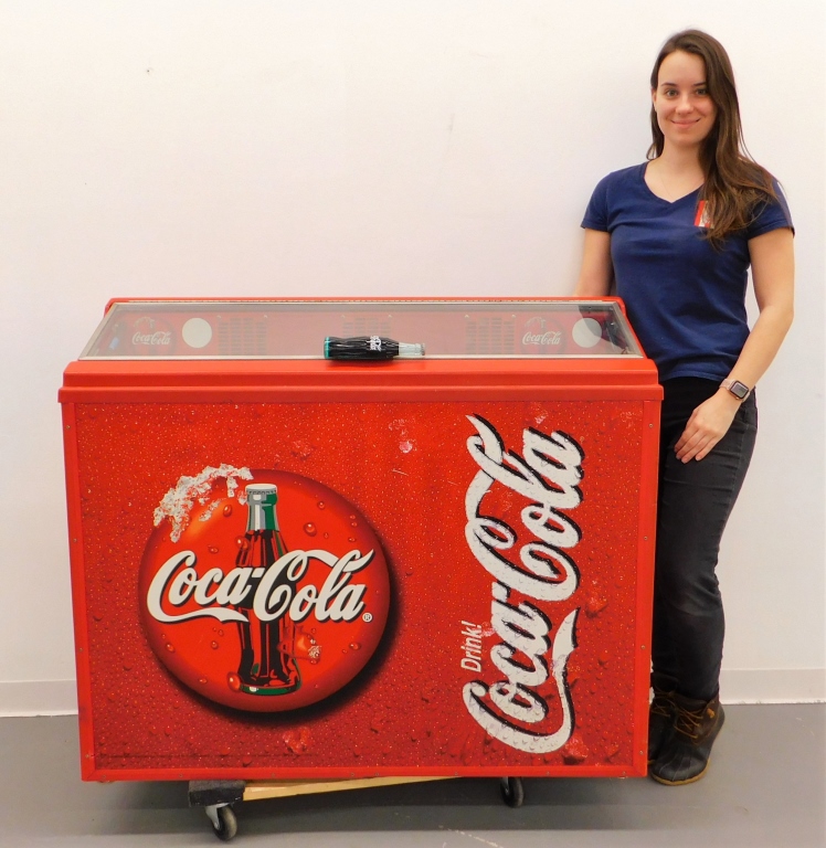 Appraisal: COCA COLA ADVERTISEMENT SODA COOLER United States th CenturyRefrigerated dispenser