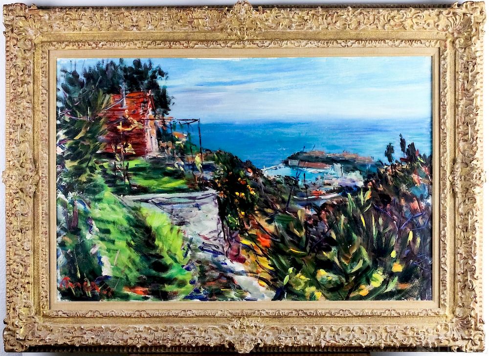 Appraisal: Dimitri Berea - French Seascape Painting Dimitri Berea French American