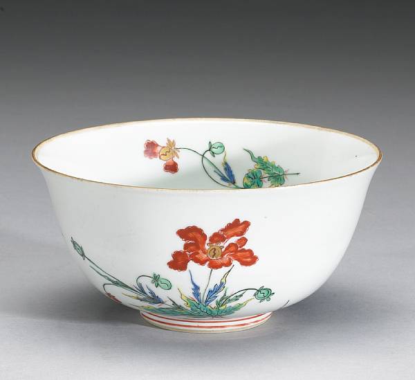 Appraisal: A Kakiemon style porcelain bowl th Century Decorated in polychrome