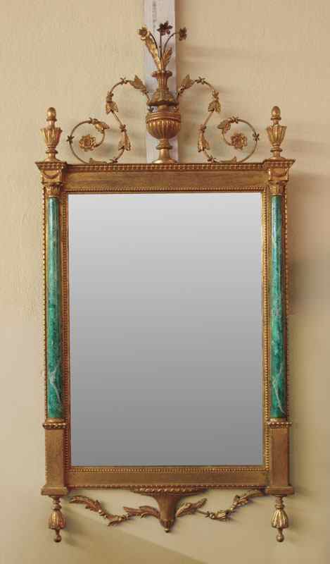 Appraisal: A FINE FRENCH LOUIS XVI STYLE MIRROR Gilt gesso framed