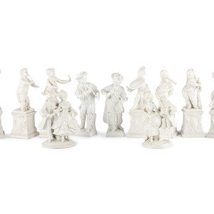 Appraisal: Eleven Royal Nymphenburg and Other Porcelain Figures including six cherub