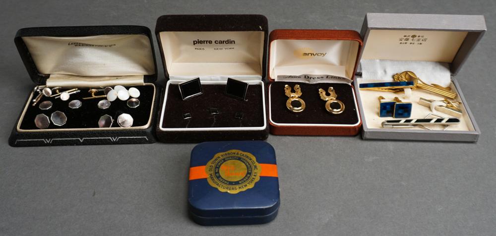 Appraisal: COLLECTION OF CUFF-LINKS AND TIE-CLIPS INCLUDING PIERRE CARDIN LANSBURGH AND