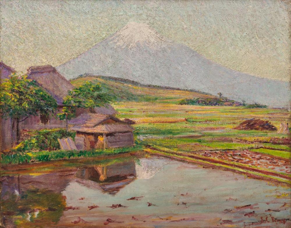 Appraisal: LILLA CABOT PERRY American - View of Mount Fuji oil