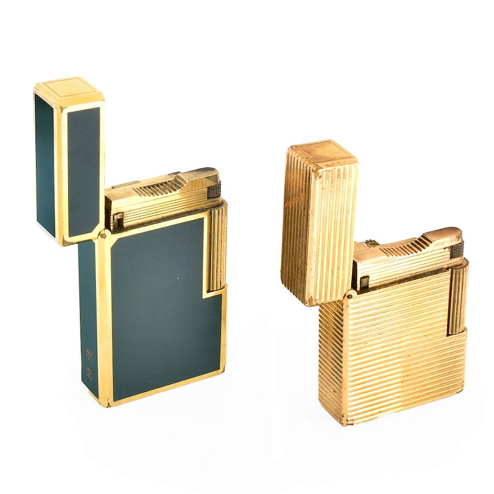 Appraisal: Two Vintage S T Dupont Lighters Two Vintage S T