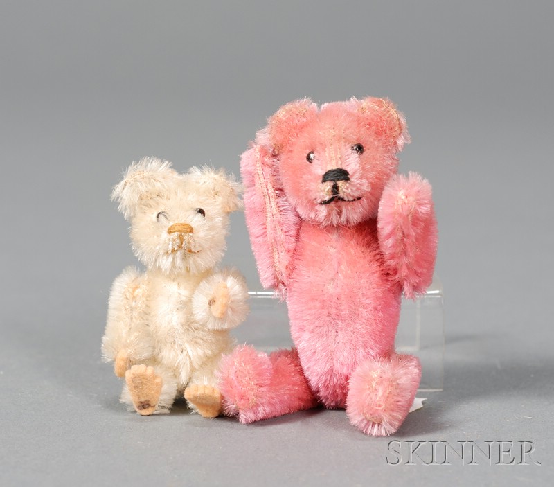 Appraisal: Two Schuco Miniature Mohair Teddy Bears early th century one