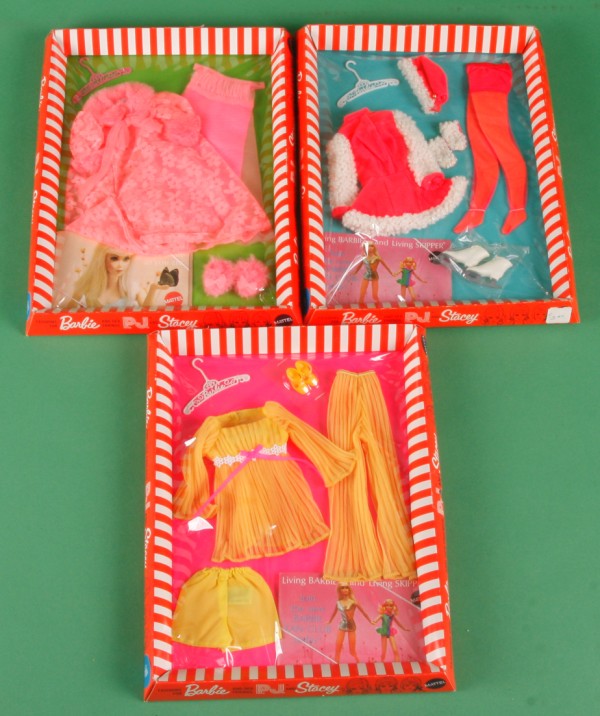 Appraisal: Group of MIP NRFP Mattel outfits for BARBIE PJ and