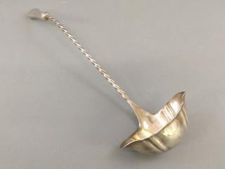 Appraisal: Sterling punch ladle Sterling silver punch ladle by Reed and