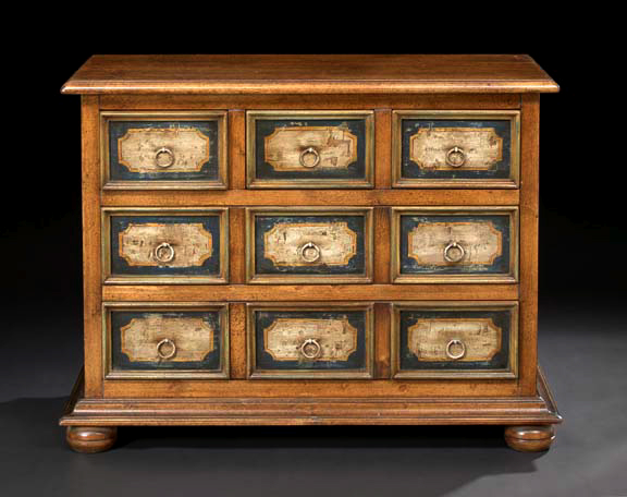 Appraisal: Provincial Polychromed and Faux-Bois Chest in the Italian taste the