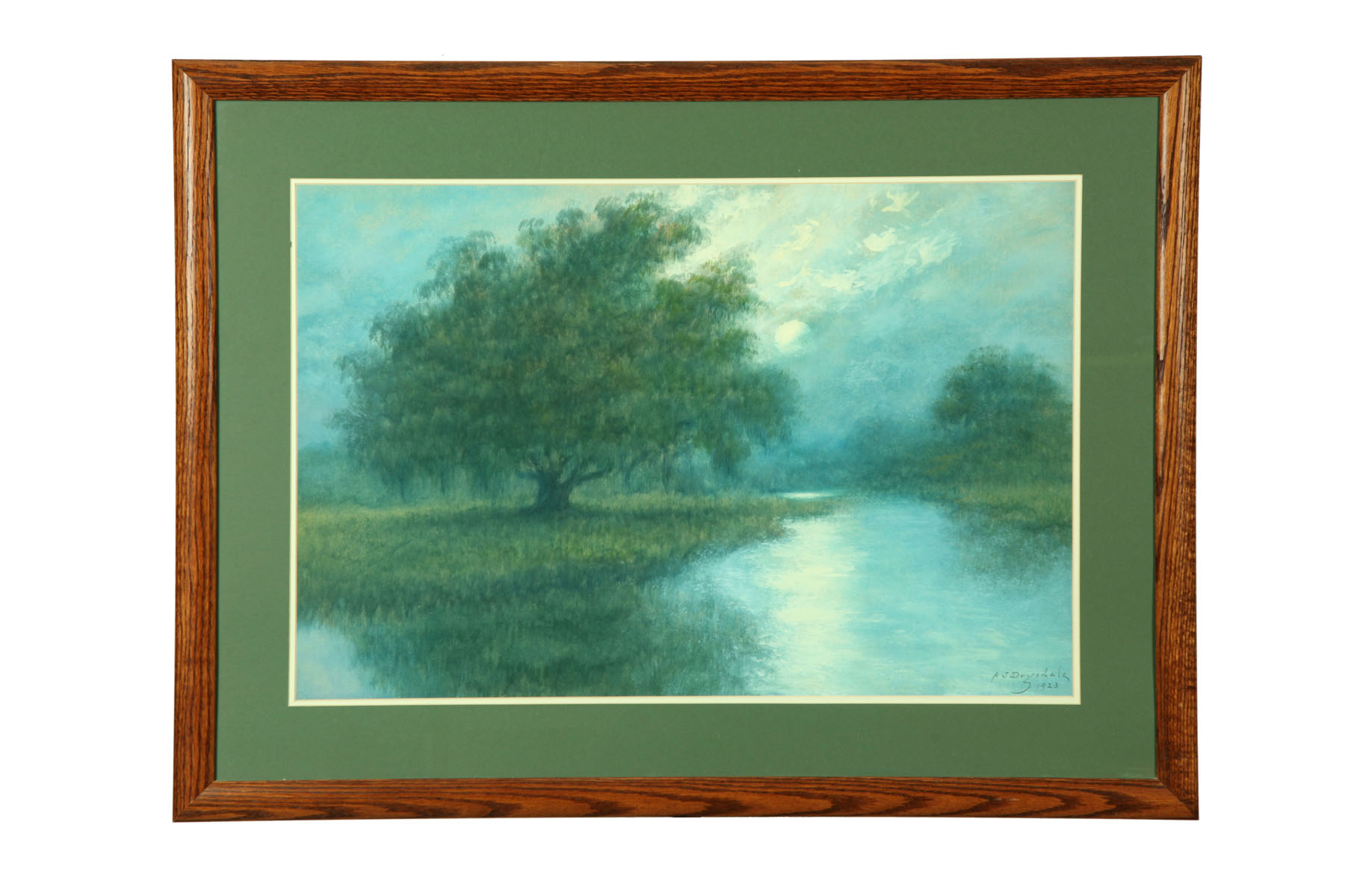 Appraisal: BAYOU SCENE BY ALEXANDER JOHN DRYSDALE LOUISIANA - Oil wash