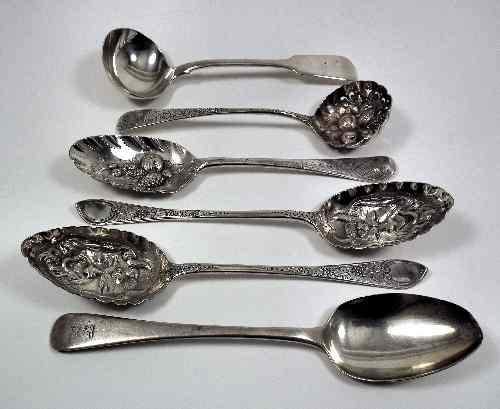 Appraisal: A pair of George III silver Old English ''Berry'' pattern