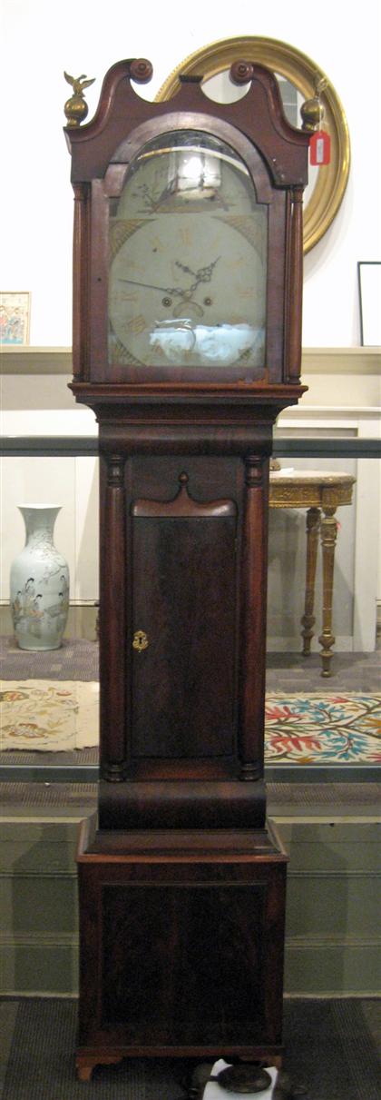 Appraisal: Scottish mahogany tall case clock st quarter th century The