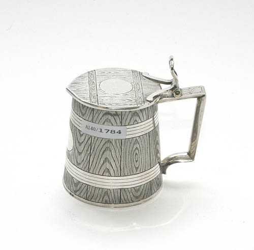 Appraisal: SMALL TANKARD AND COVER St Petersburg Inspector's mark Maker's mark