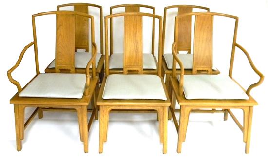 Appraisal: Baker Furniture six dining room chairs Chinese style th C