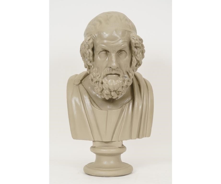 Appraisal: Large plaster bust of Homer h x w x d