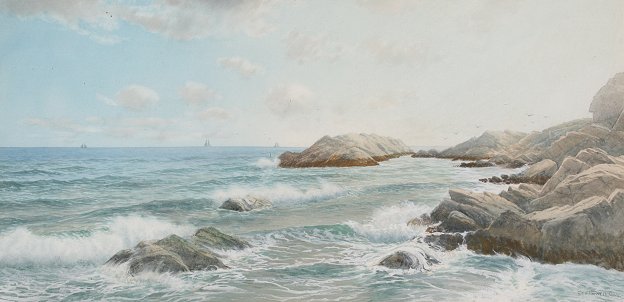 Appraisal: GAY George Howell American - ''Lodge's Cove Nahant Mass ''