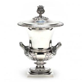 Appraisal: George V Sterling Silver Urn with Cover by Mappin Webb