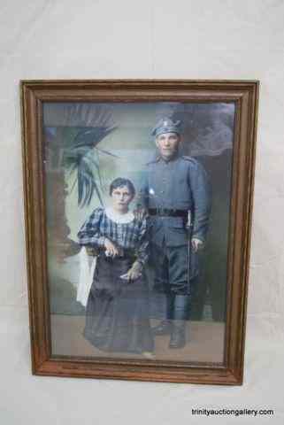 Appraisal: c Soldier Spouse Picture Portrait FramedThis is for a very