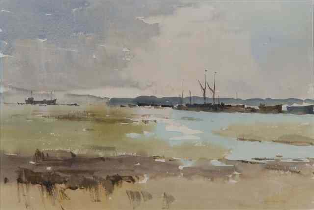 Appraisal: JOHN YARDLEY b 'On the River Orwell' signed in pencil