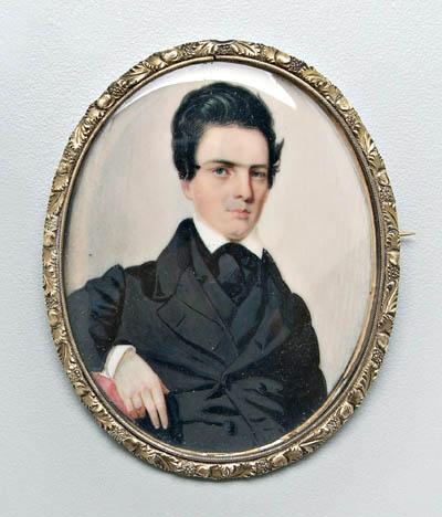 Appraisal: Important North Carolina miniature thought to be a portrait of