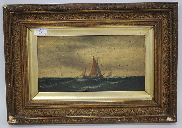 Appraisal: A PAIR OF TH CENTURY SEASCAPES oil on board each