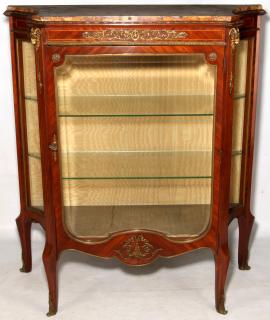 Appraisal: A FINE LATE TH C LOUIS XVI STYLE KINGWOOD VITRINE